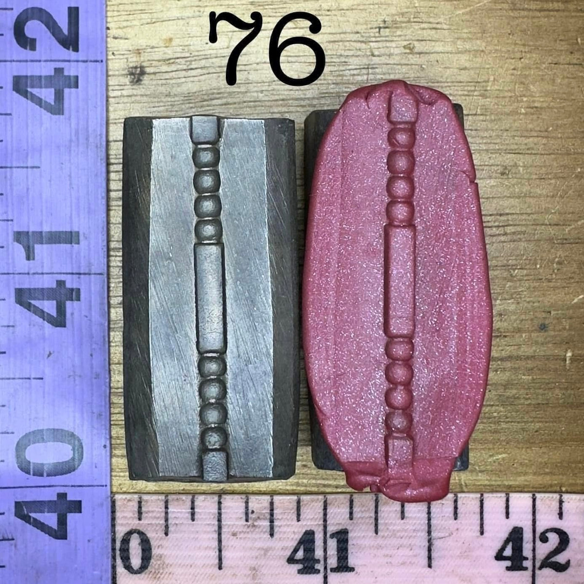 Single wire die steel impression #76