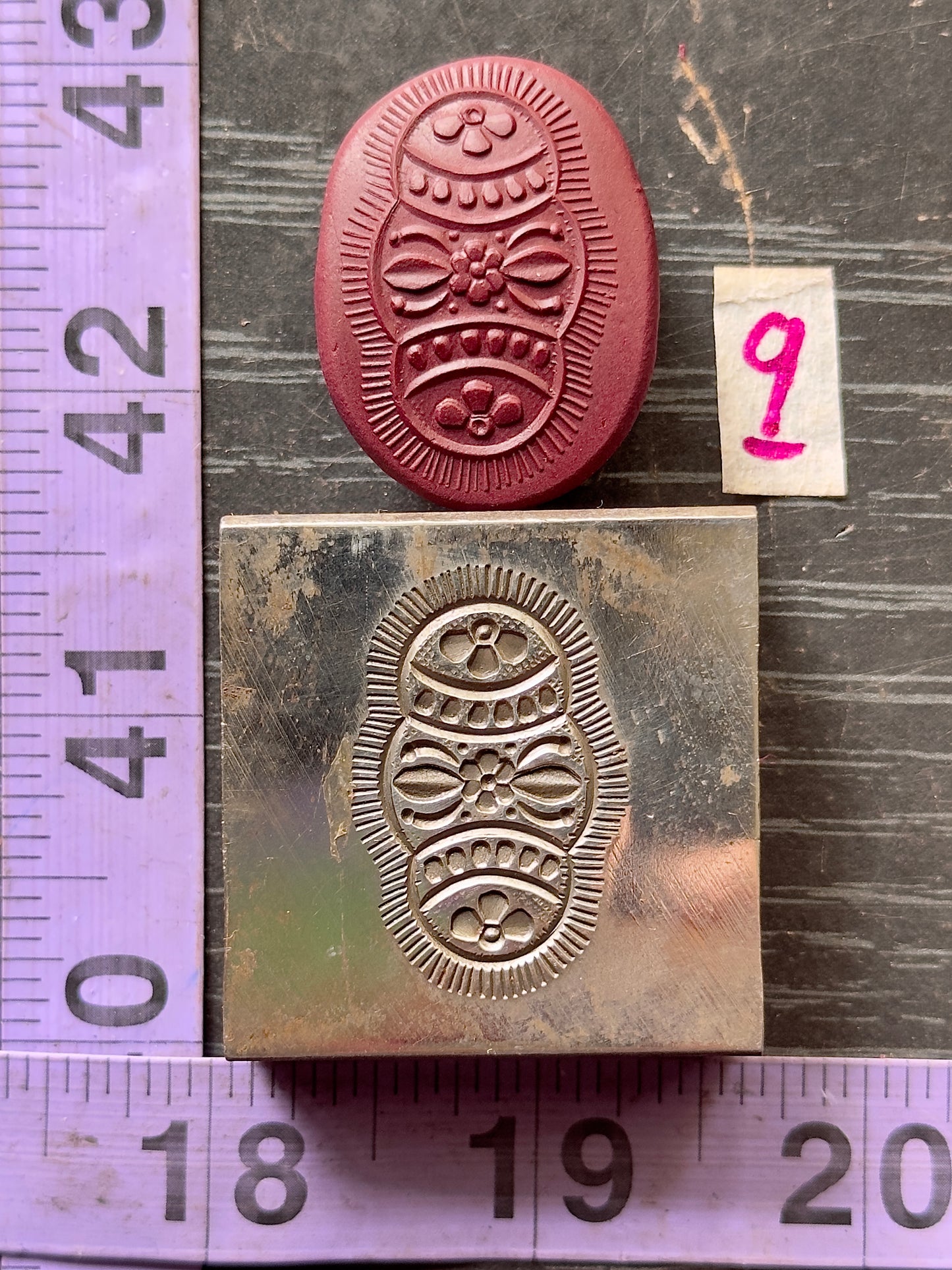 Little steel impression die 9