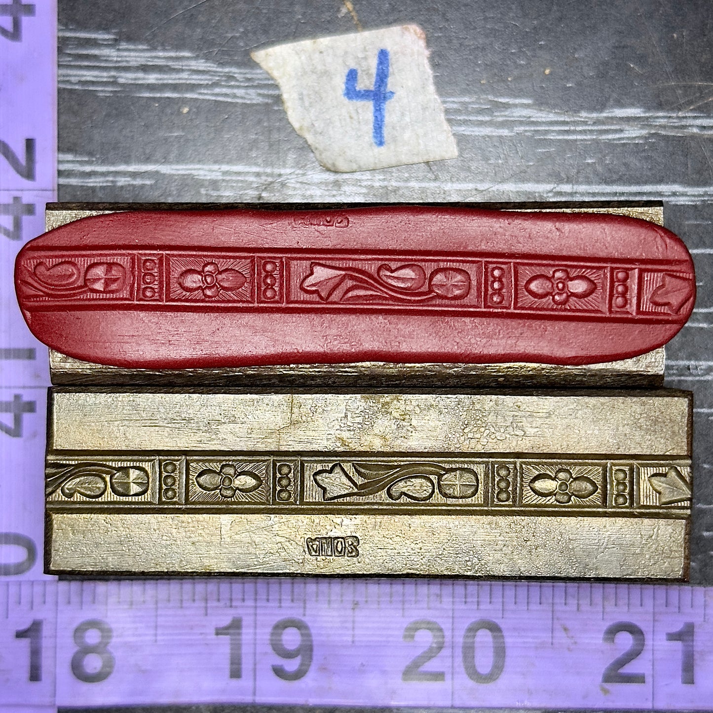 Unique steel band ring cuff impression die #4