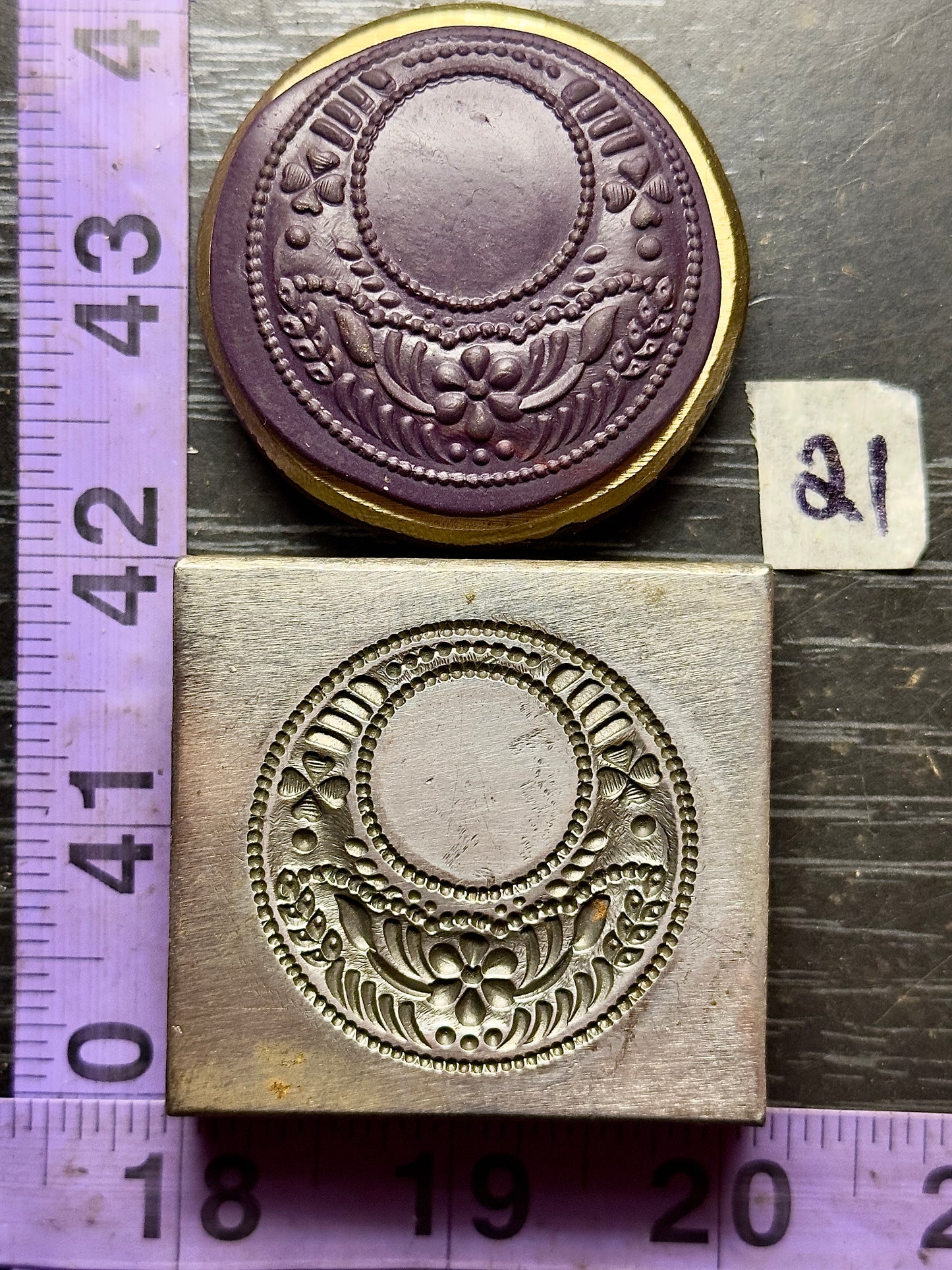 Crescent Moon steel impression die #21