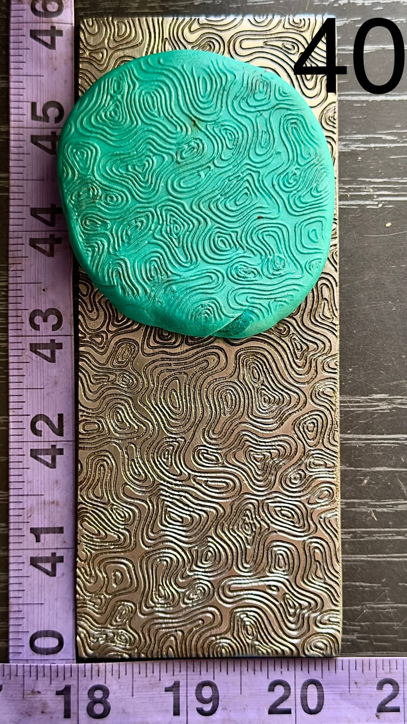 Topographic Texture/rolling mill plate #40