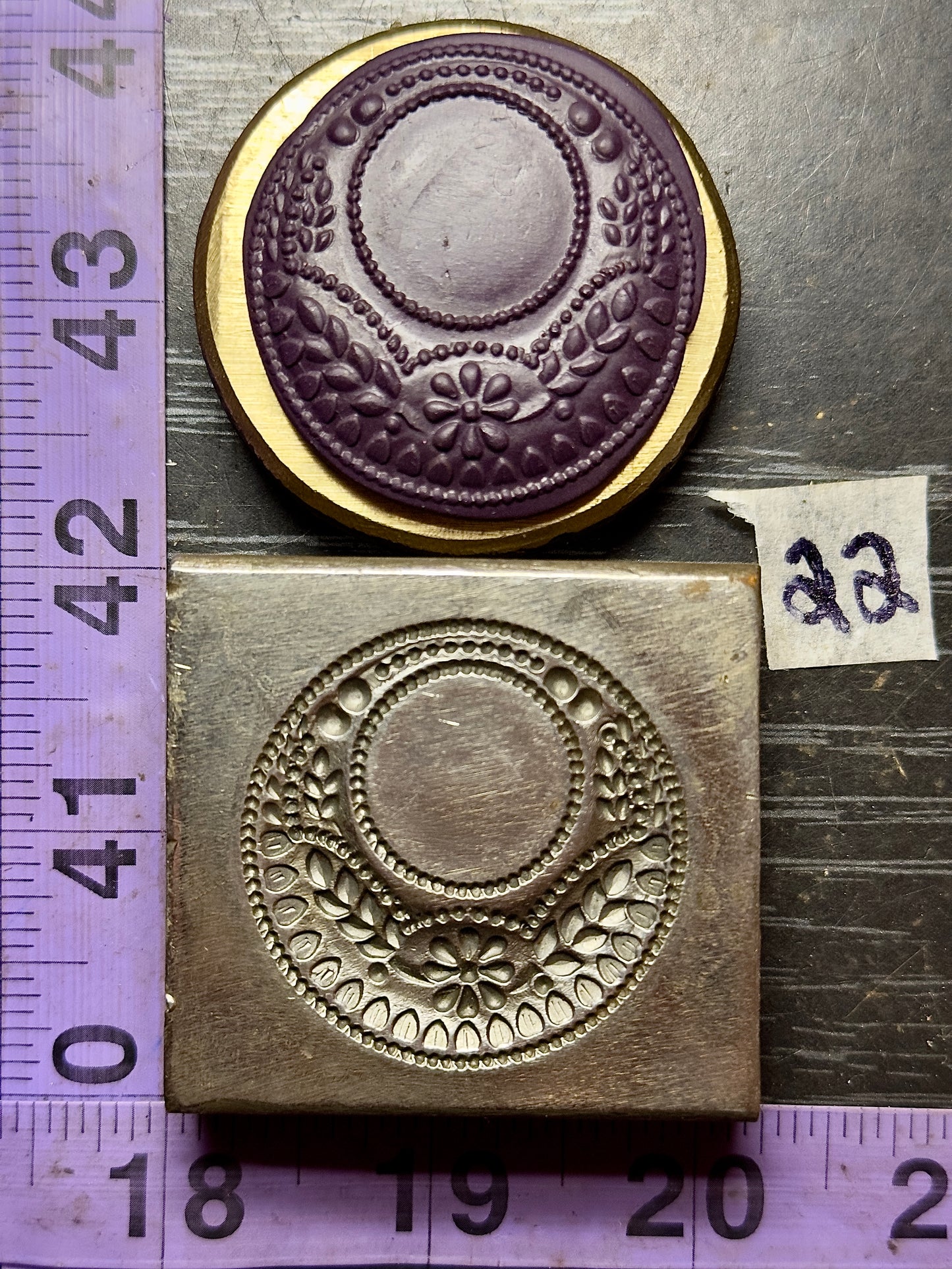 Crescent Moon steel impression die #22