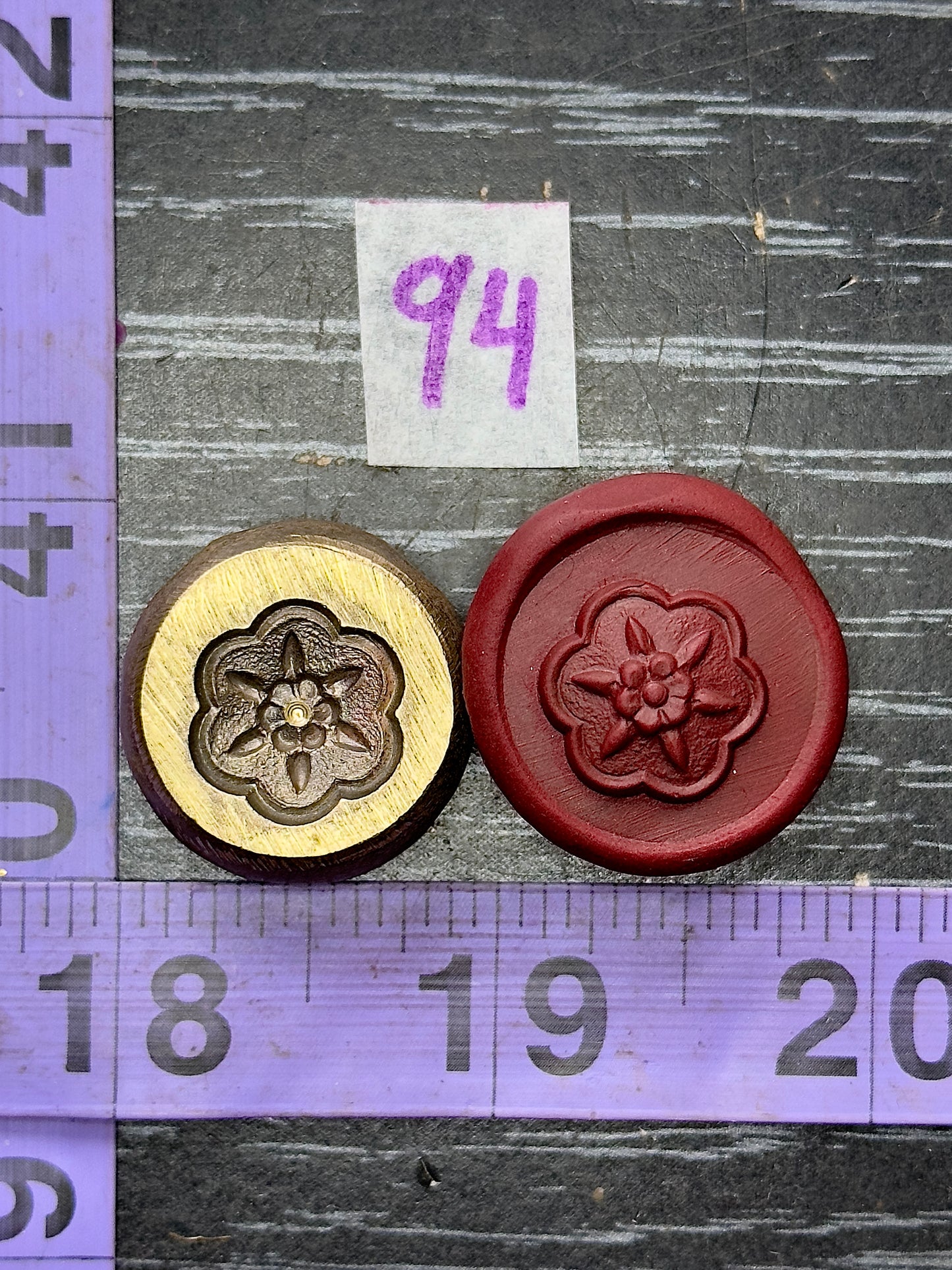 Double Floral deep impression die #94