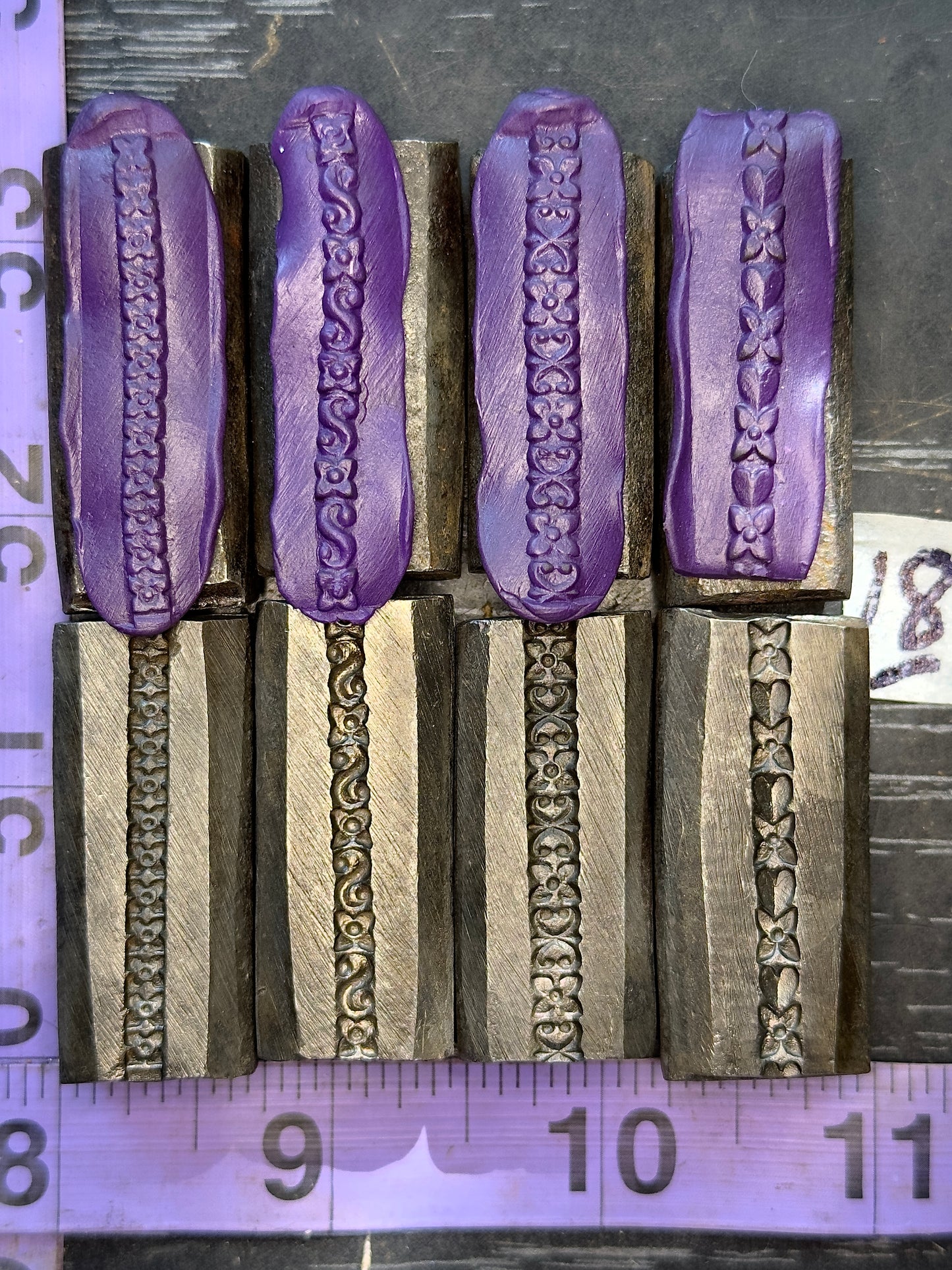 Single wire die steel impression 4 piece set #18