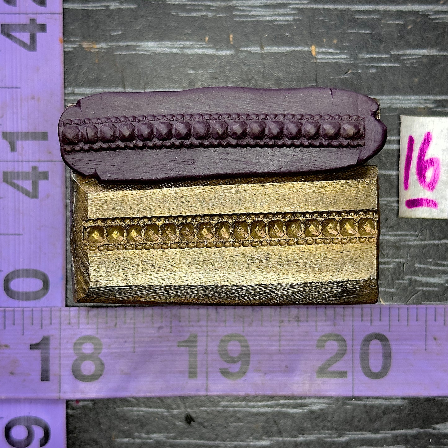 Single wire die steel impression #16