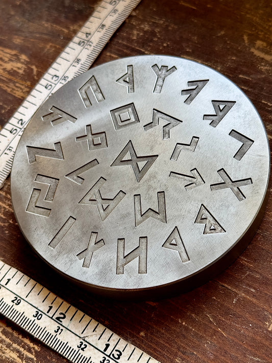 The Elder Futhark Runes
plate impression die