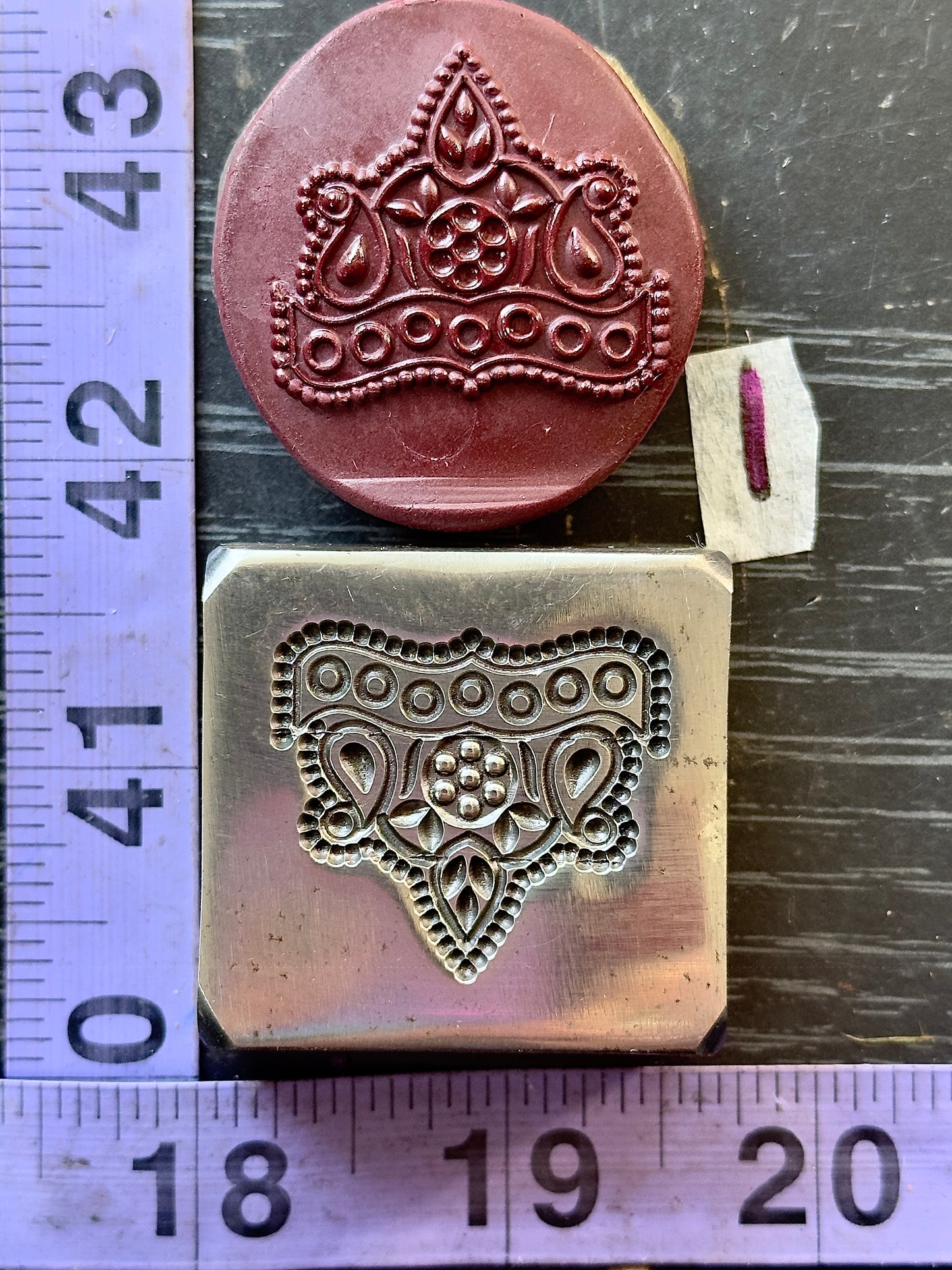 Mandala impression die steel #1
