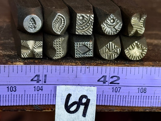 Textured stamp pack #69, 10 piece
