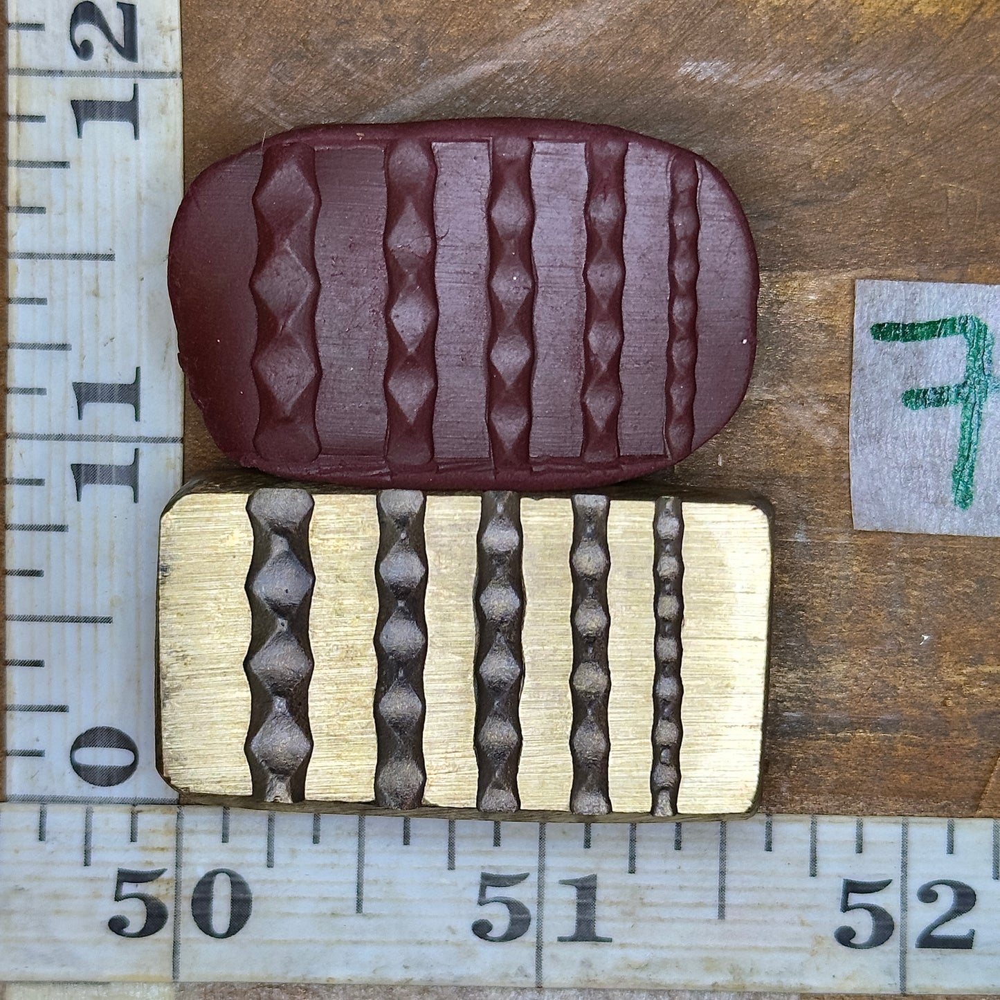 Multi wire die bronze impression #7