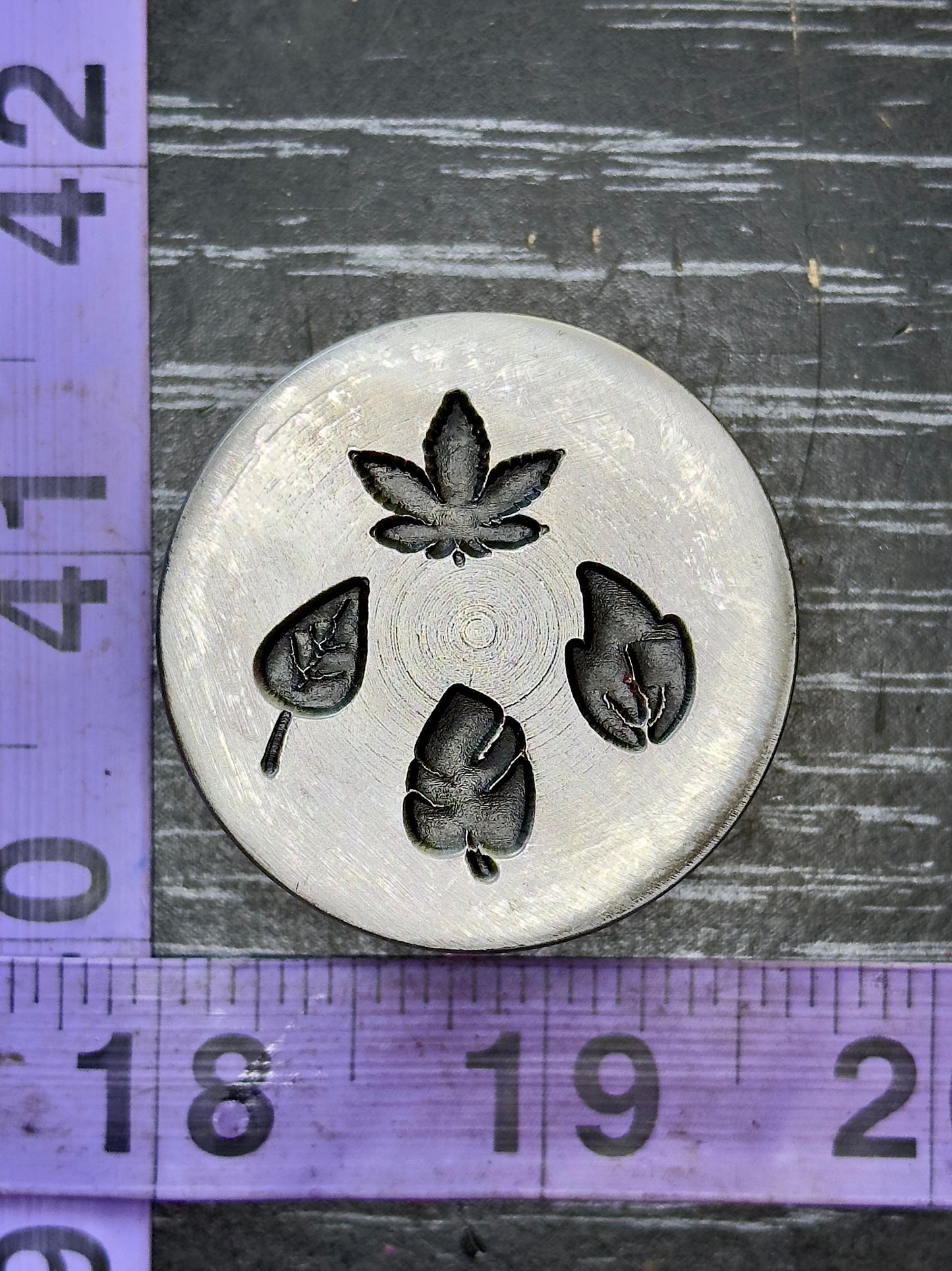 Tiny little leaves, little adornments steel shot plate 5 piece set leaf shot plate