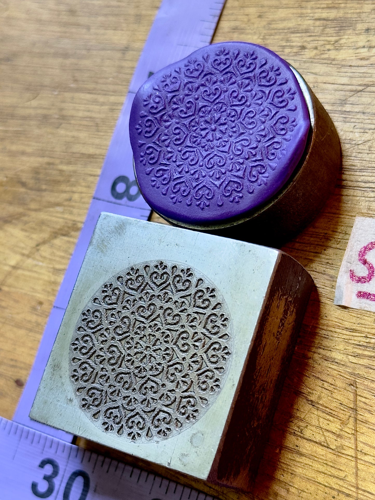 Floral mandala steel impression die 51