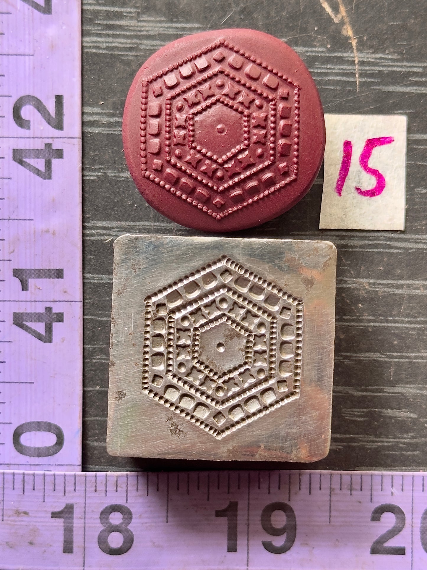 Little steel impression die 15