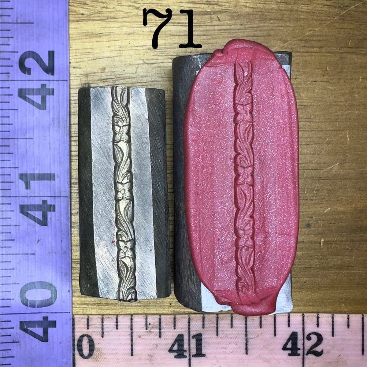 Single wire die steel impression #71