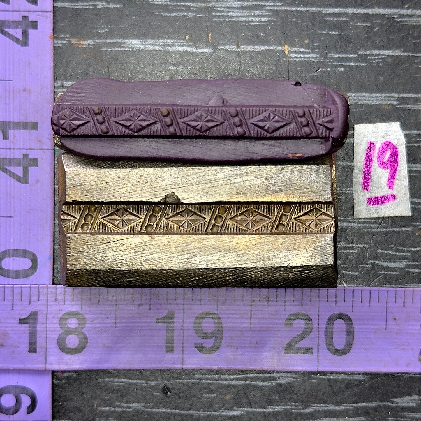 Single wire die steel impression #19
