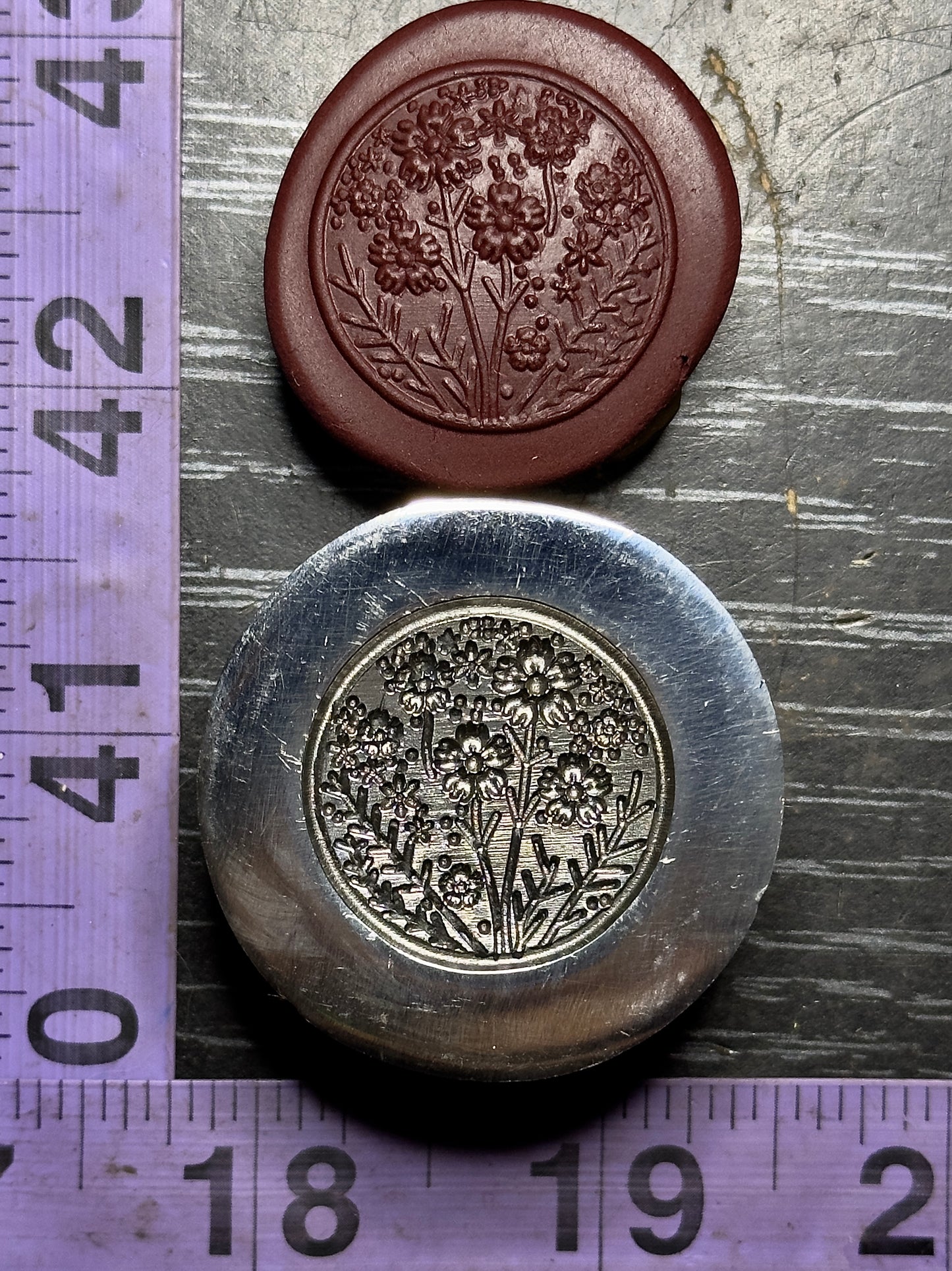 Little flower bouquet, flower garden circle steel impression die
