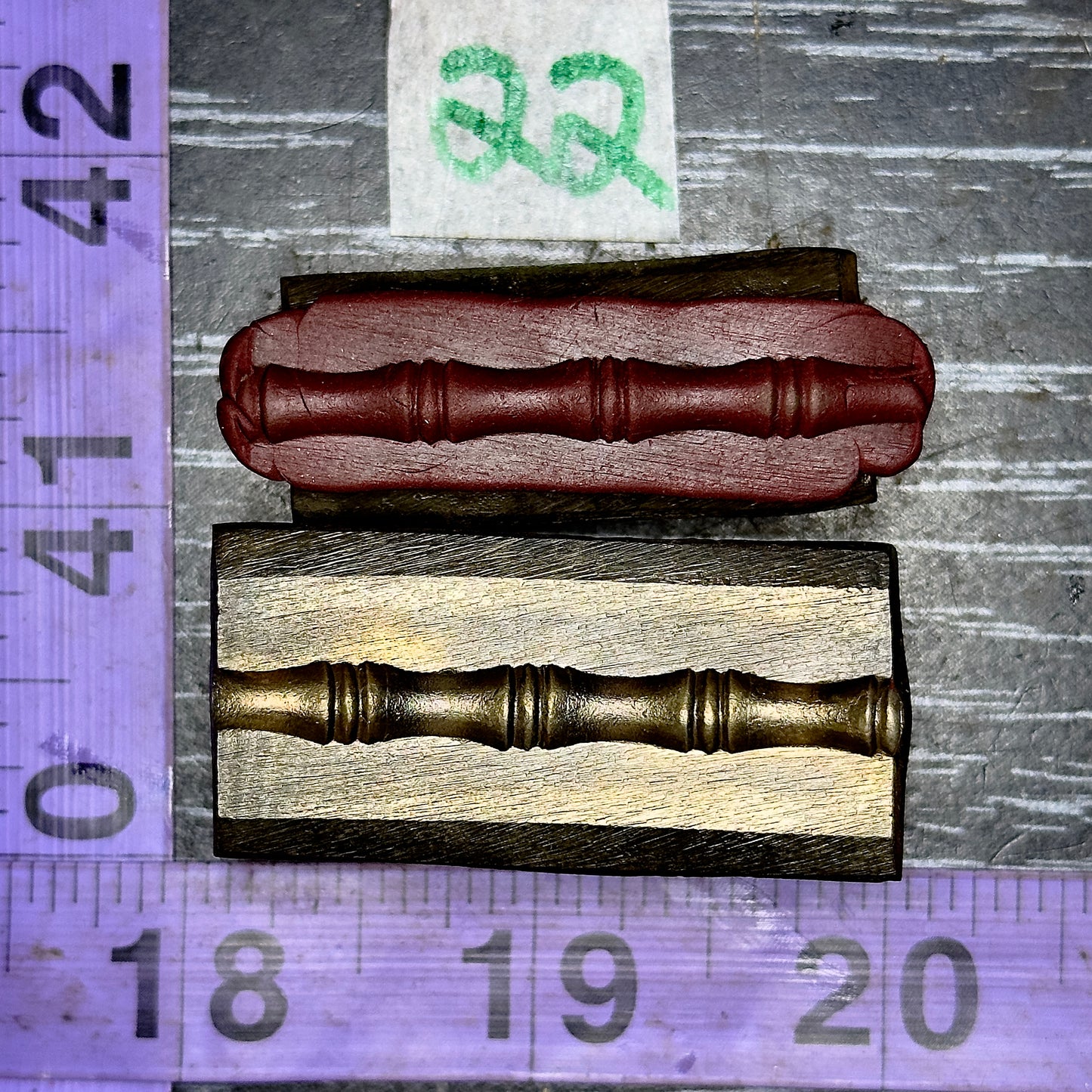 Single wire die steel impression #22