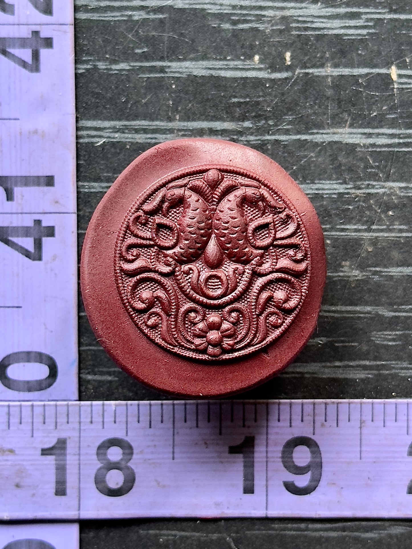 Decorative fancy floral impression die A14