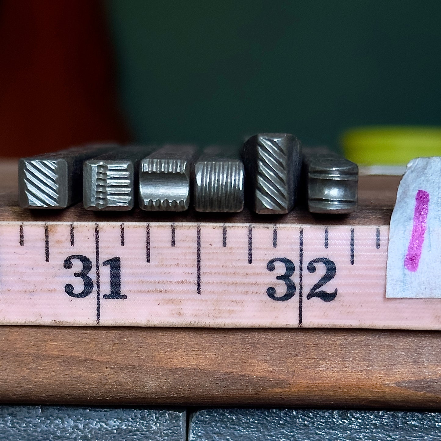 Textured stamp pack #1, 6 piece