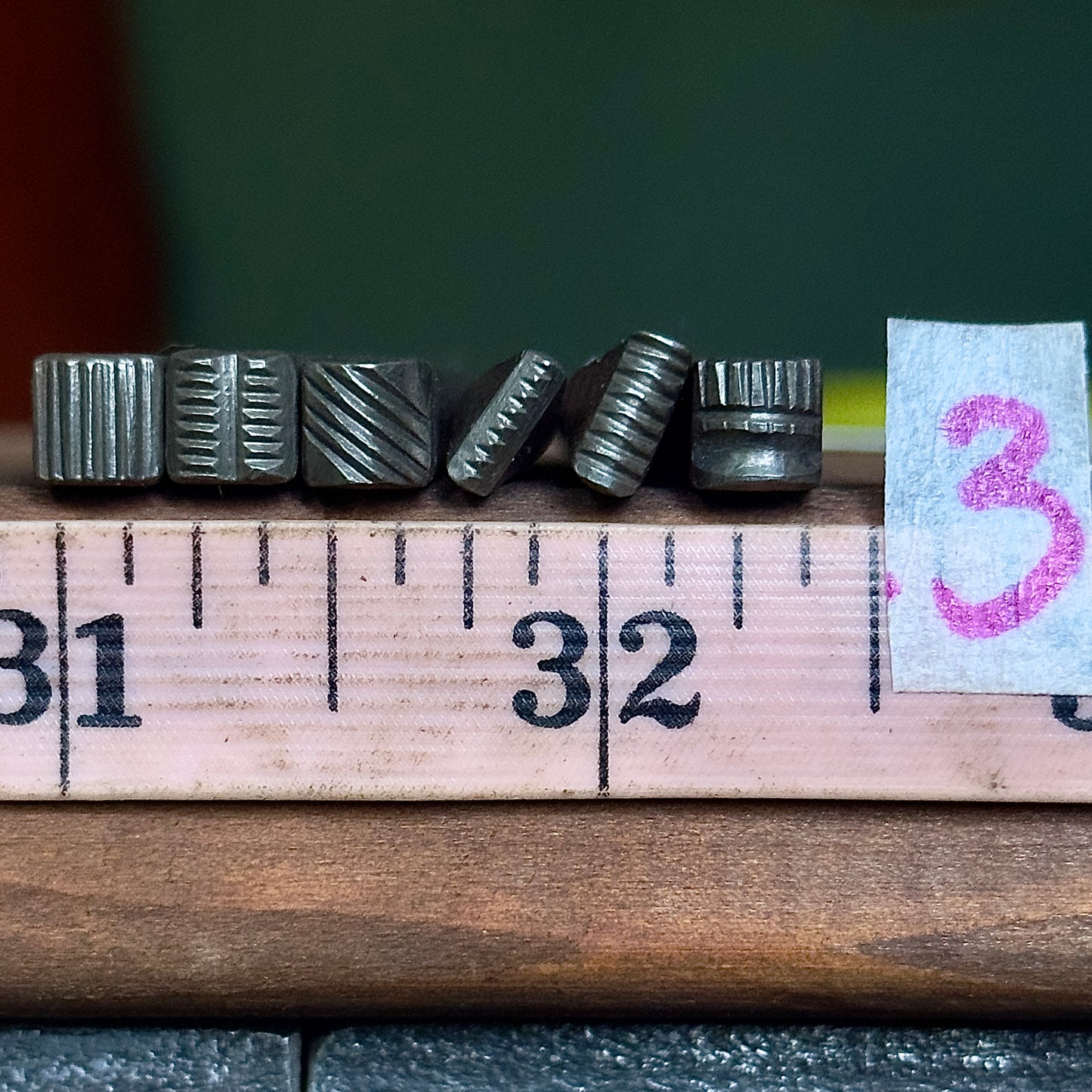 Textured stamp pack #3, 6 piece