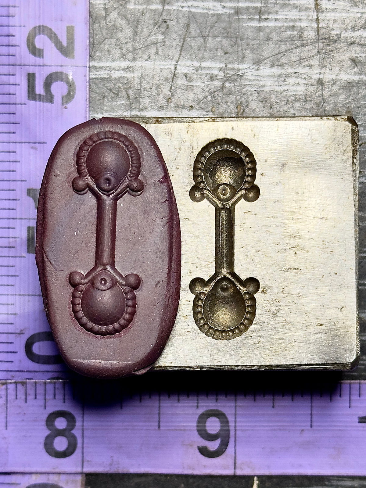 The Bell Maker steel impression die