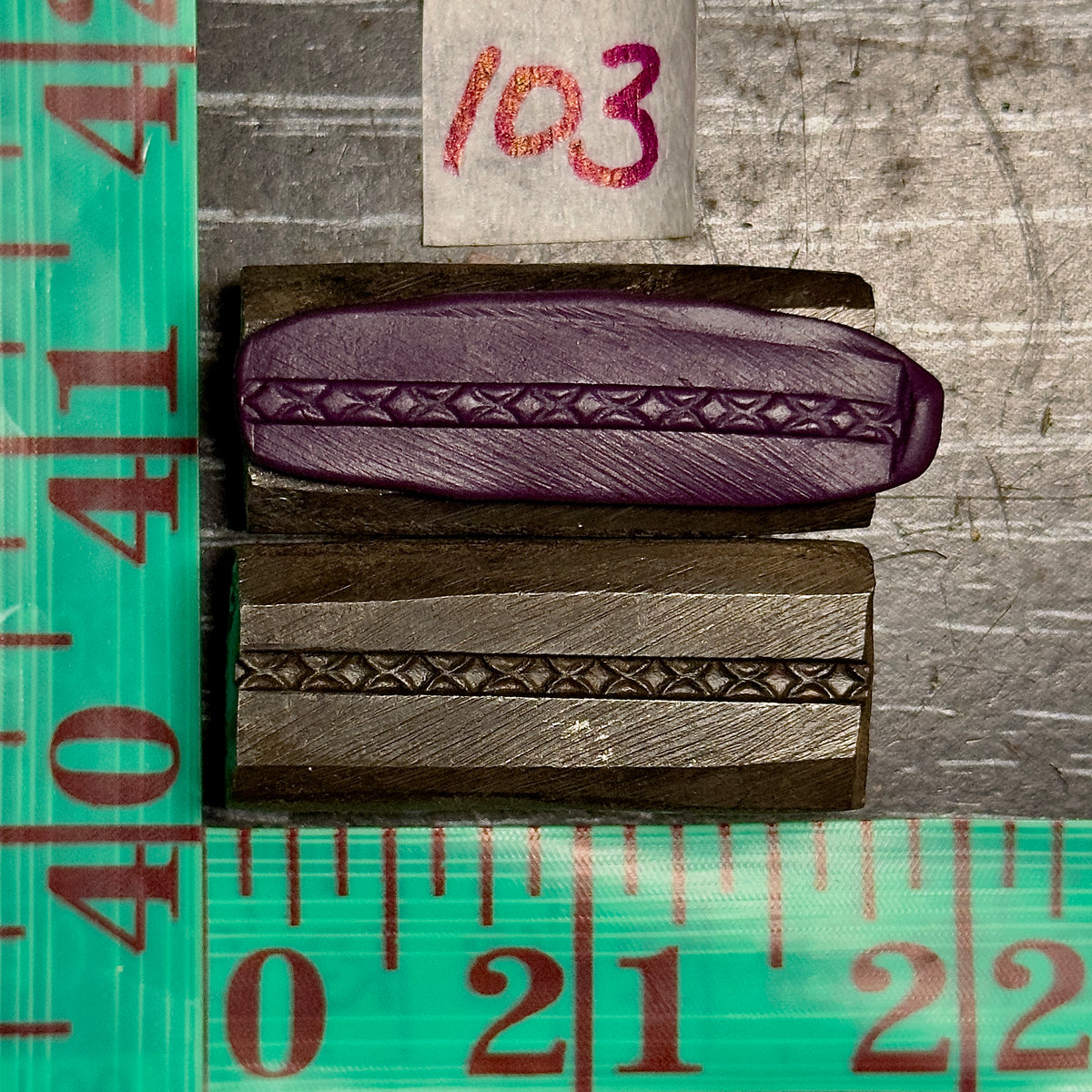Single wire die steel impression #103