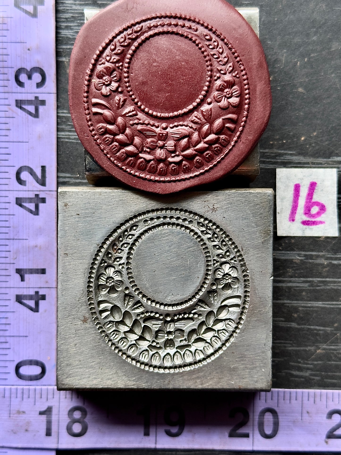 Crescent Moon steel impression die #16
