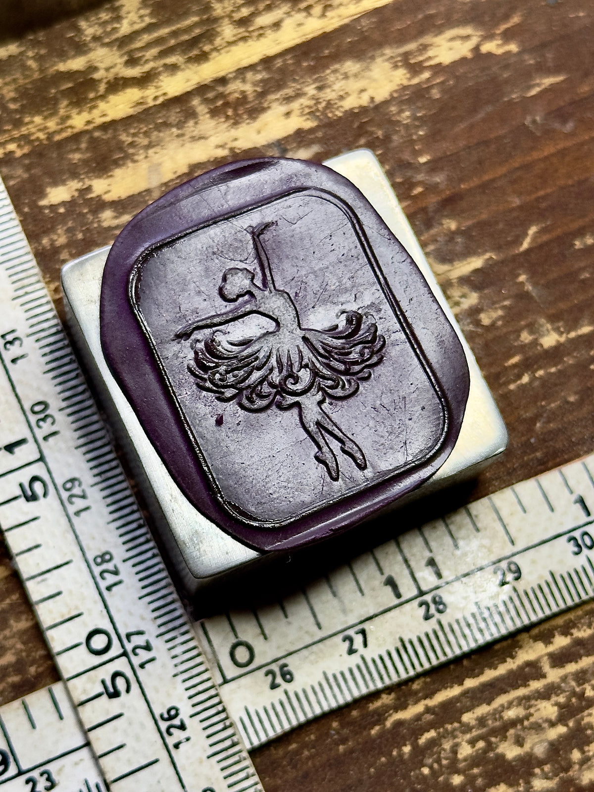 Ballerina silhouette steel impression die