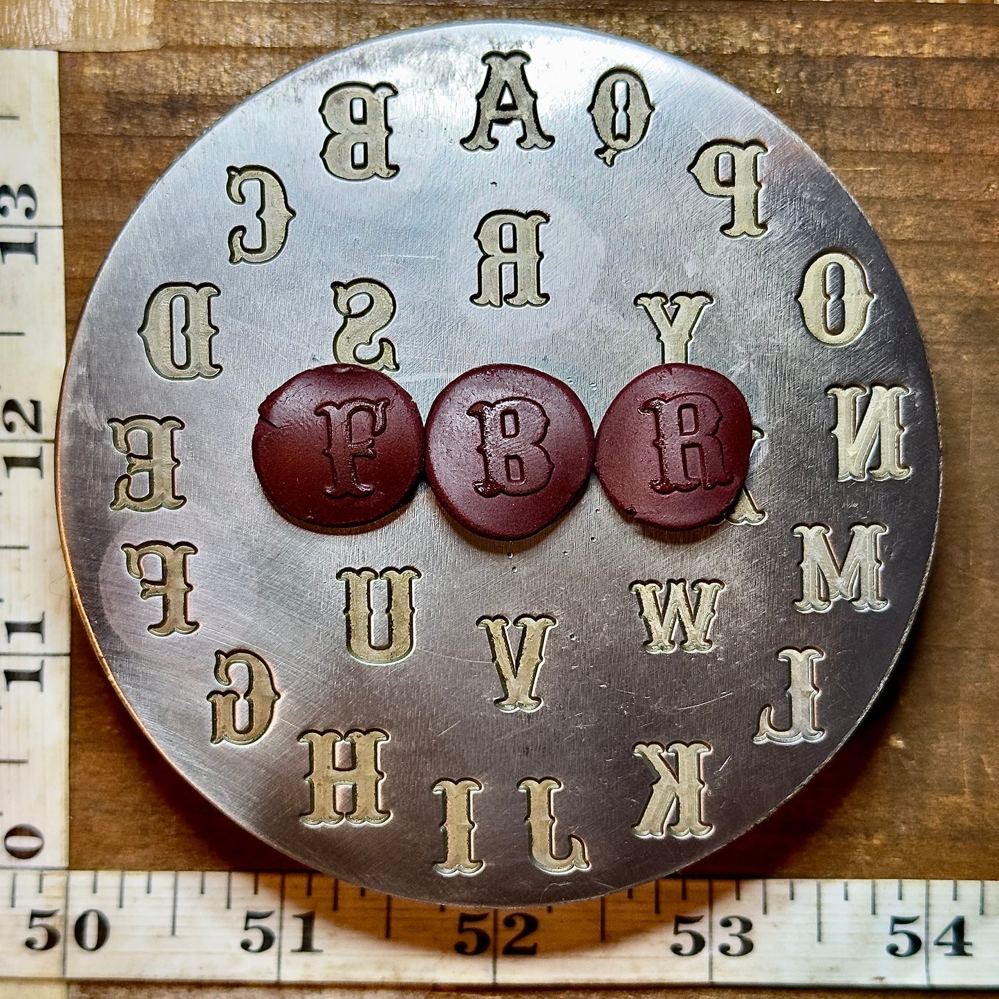 Western style font alphabet steel plate