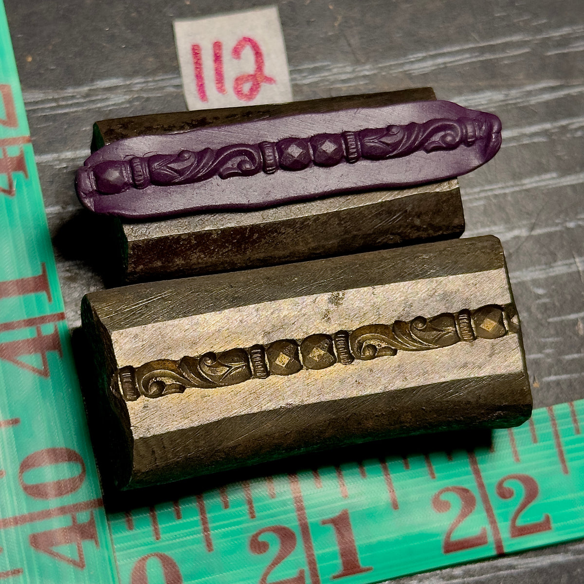 Single wire die steel impression #112