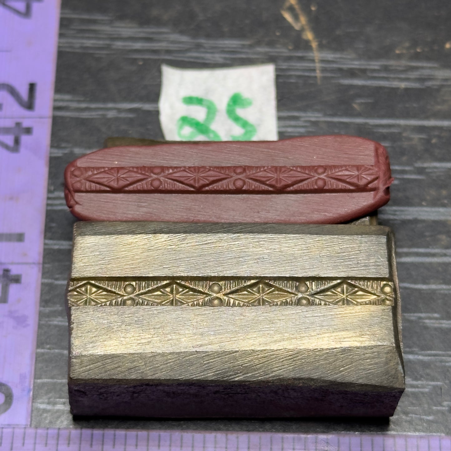 Single wire die steel impression #25