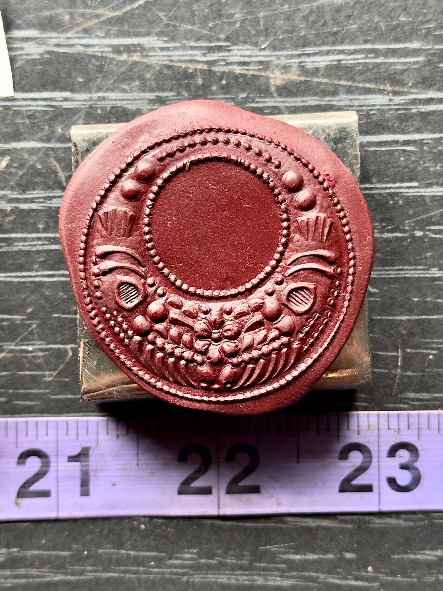 Crescent Moon steel impression die #17