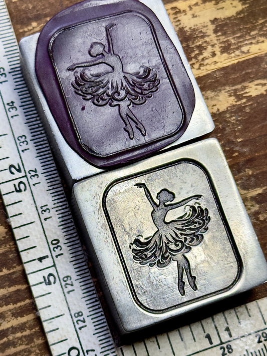 Ballerina silhouette steel impression die