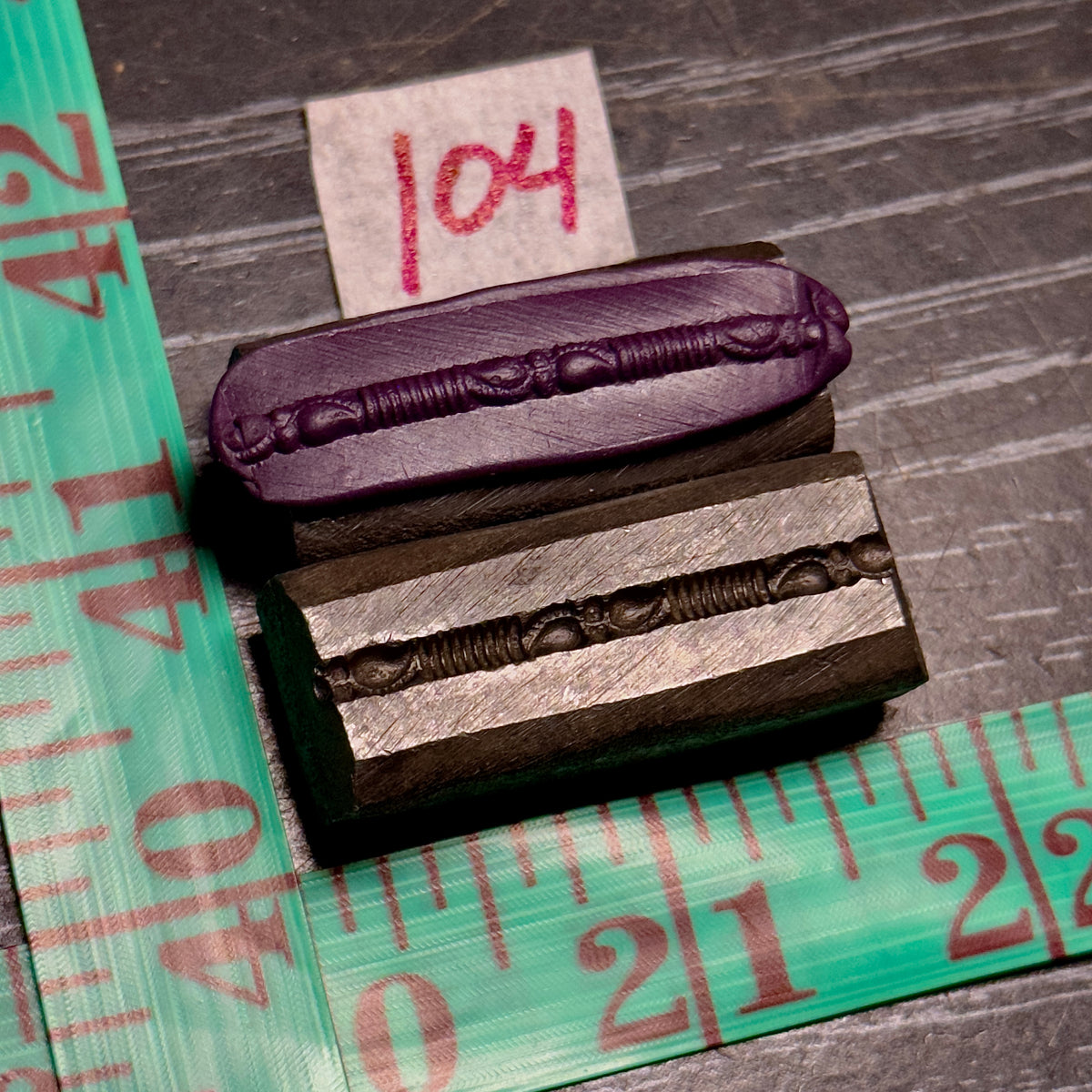 Single wire die steel impression #104