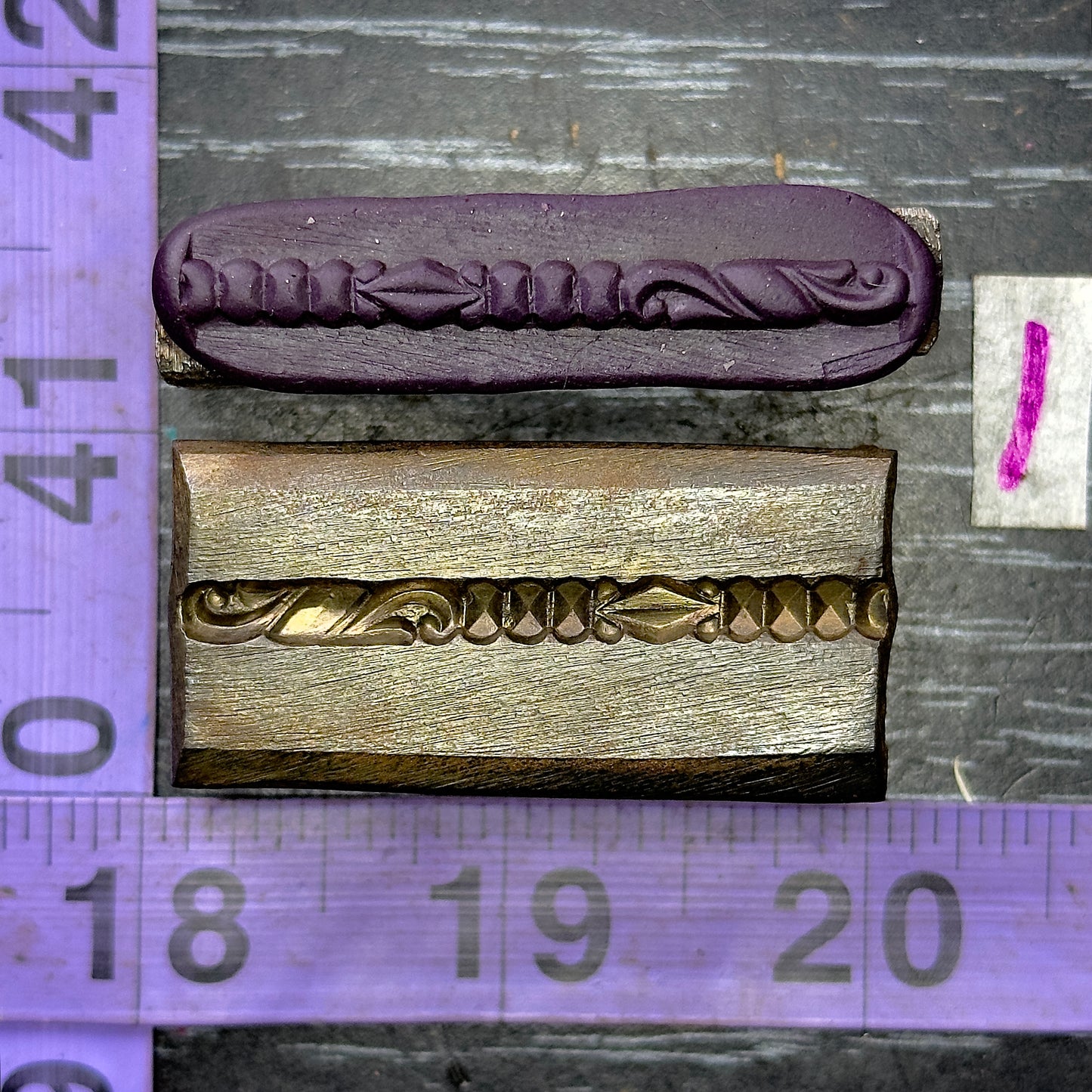 Single wire die steel impression #1