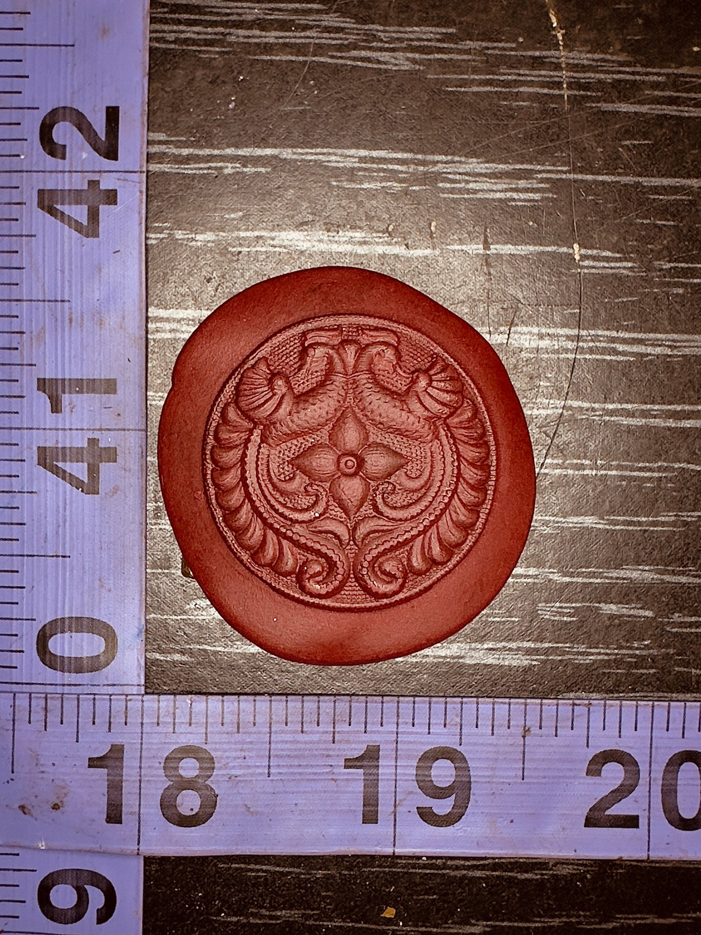 Mirrored peacocks impression die 3 piece set