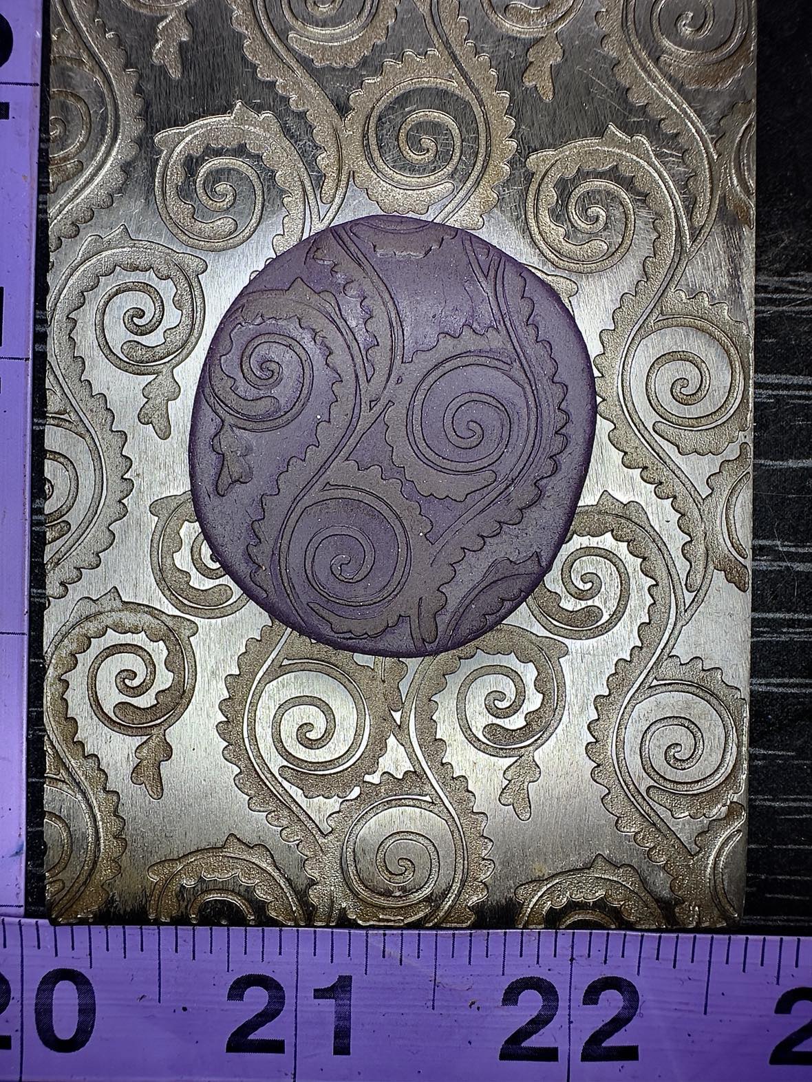 Arabesque fern Texture/rolling mill plate