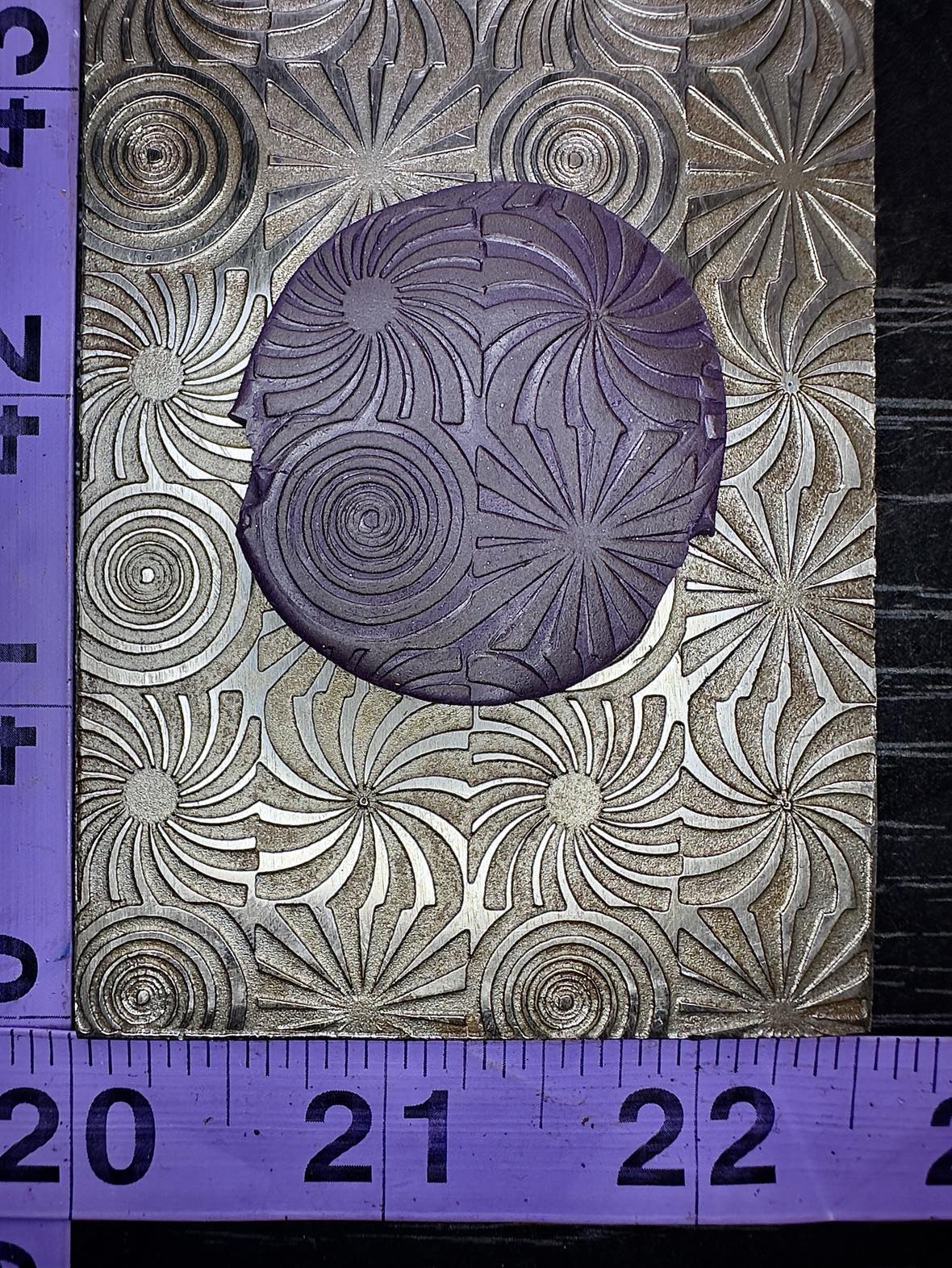 Swirls and fireworks Texture/rolling mill plate