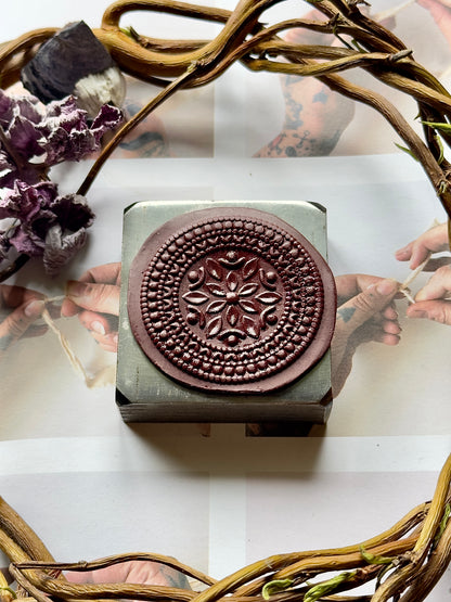 Statement Mandala impression die steel #2