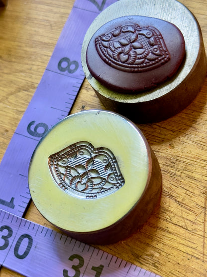 Floral steel impression die 63