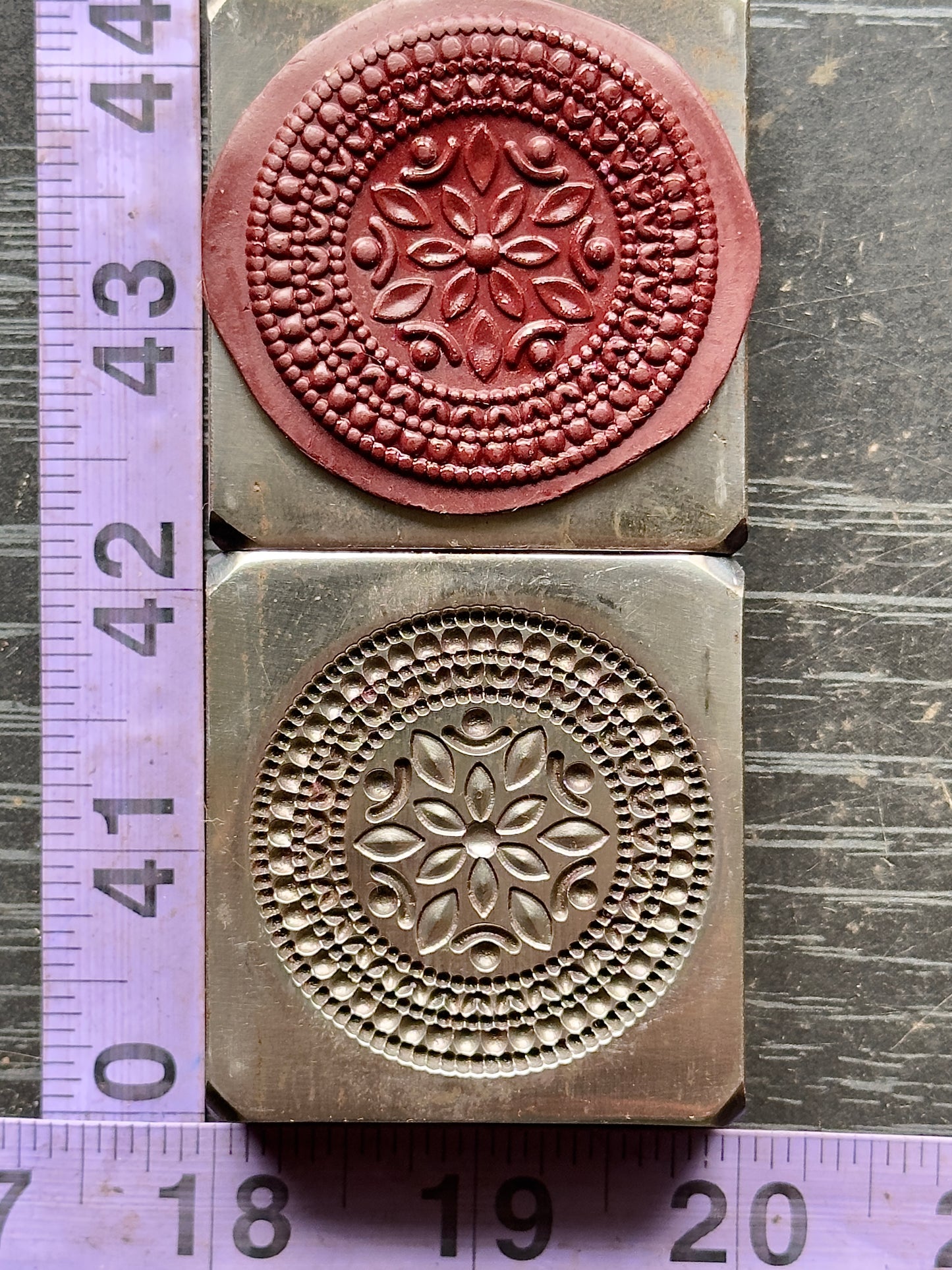 Statement Mandala impression die steel #2