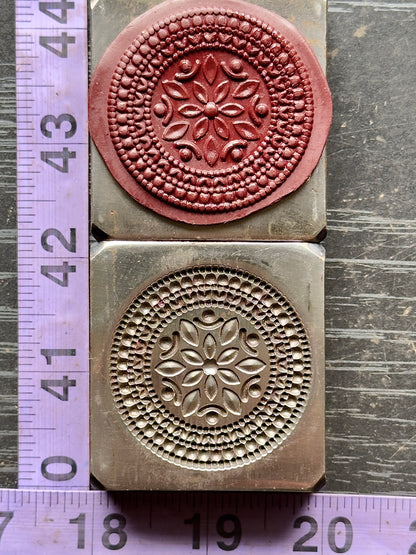Statement Mandala impression die steel #2