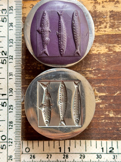 Sardines die steel impression