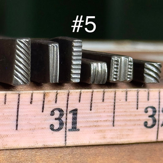 Textured stamp pack #5, 6 piece