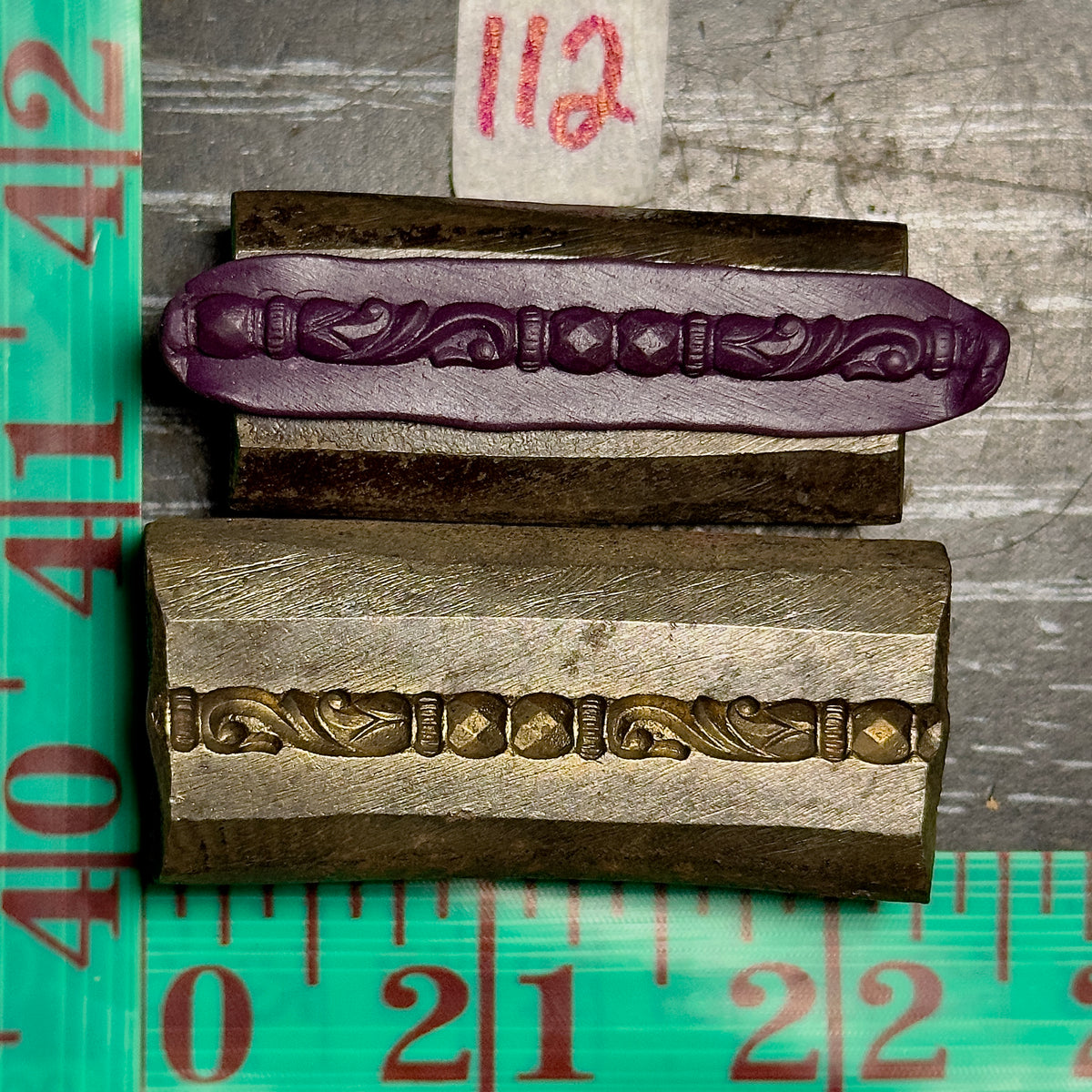 Single wire die steel impression #112