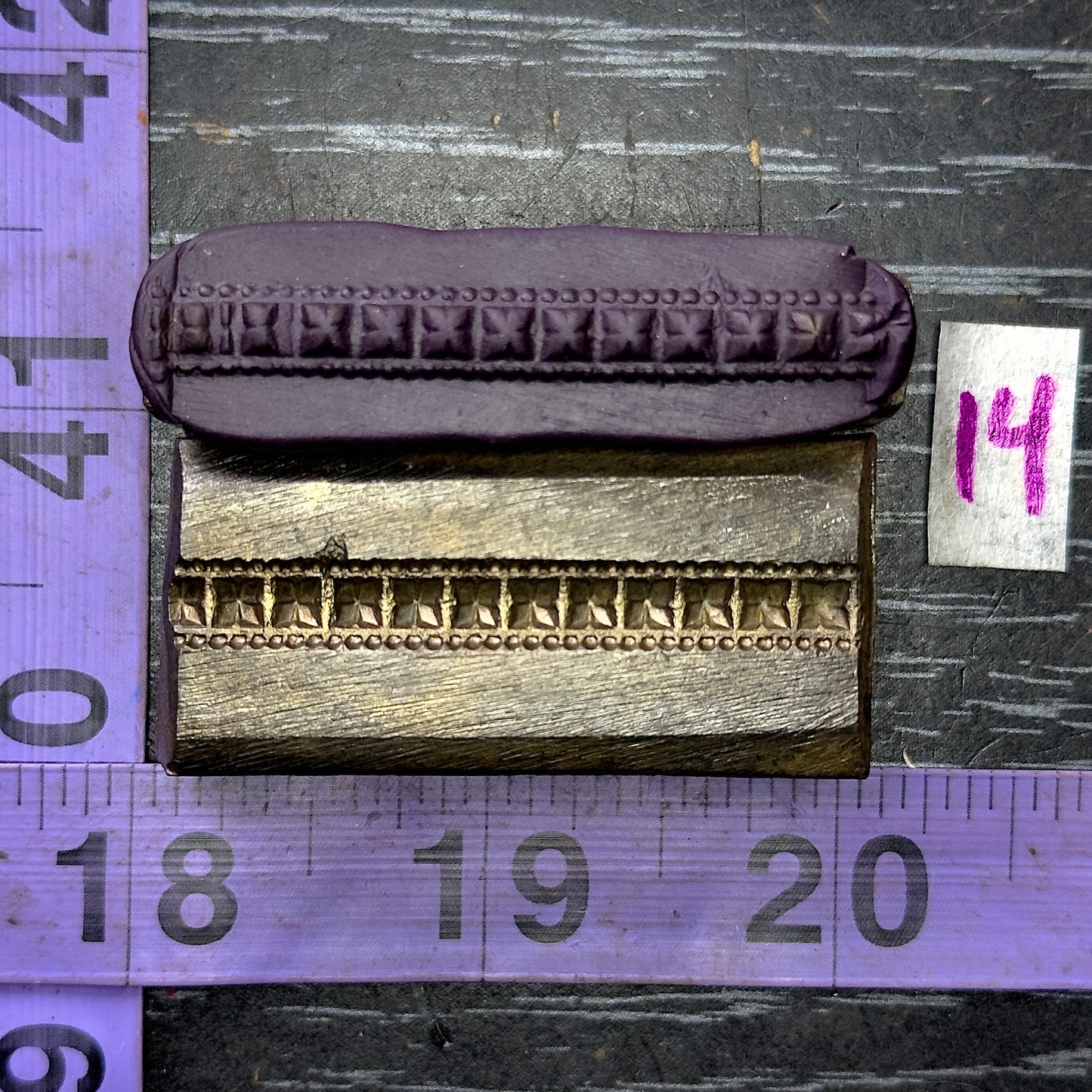 Single wire die steel impression #14