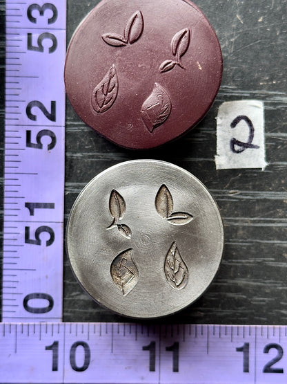 Tiny little leaves, little adornments steel shot plate #2