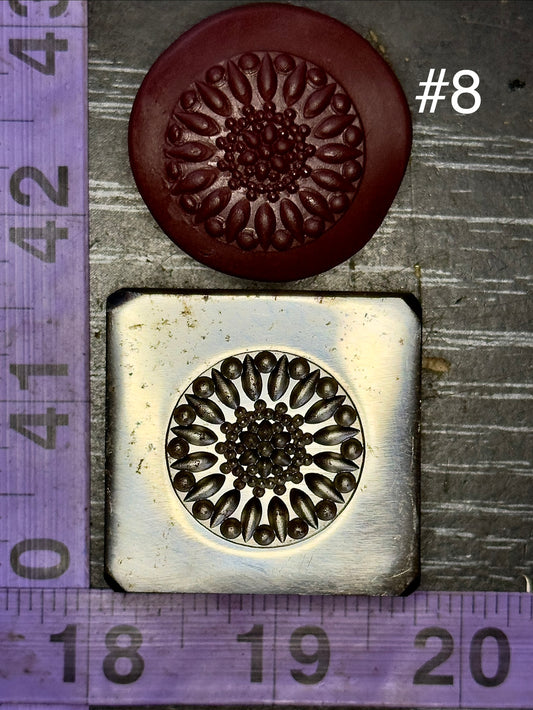 Mandala impression die steel #8