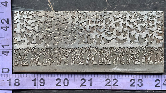 Birds and grass Texture/rolling mill plate