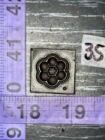 Antique steel impression die #35