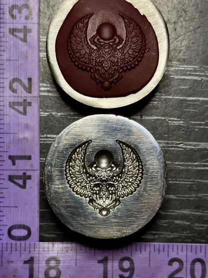 Scarab beetle steel impression die
